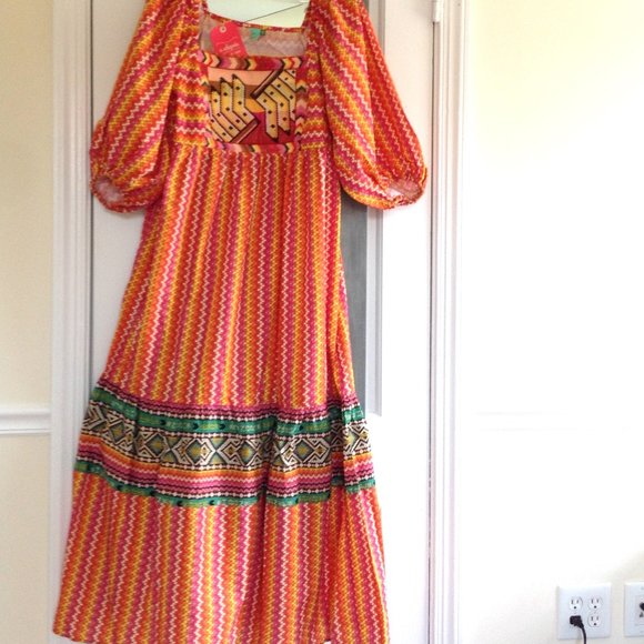 FARM Rio + Yawanawa Embroidered Banana Da Terra Maxi Dress - Picture 6 of 15